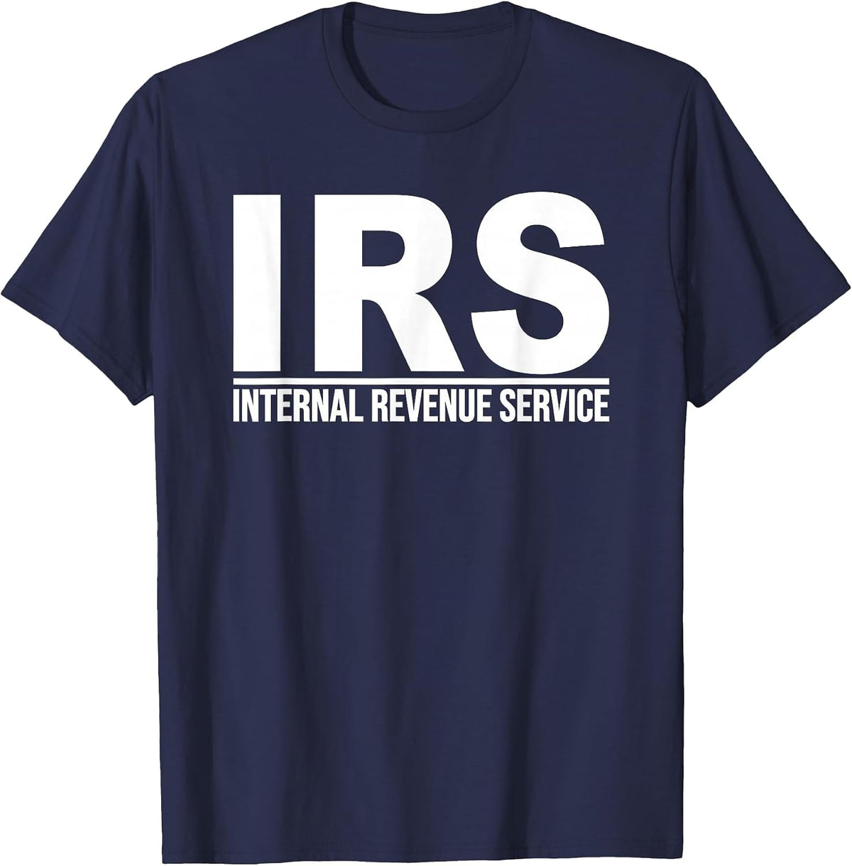 IRS Special Agent Uniform Costume Halloween TEE T-Shirt - Navy Blue