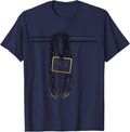 Official Bead Negotiator Funny Mardi Gras Party Group T-Shirt - Navy Blue