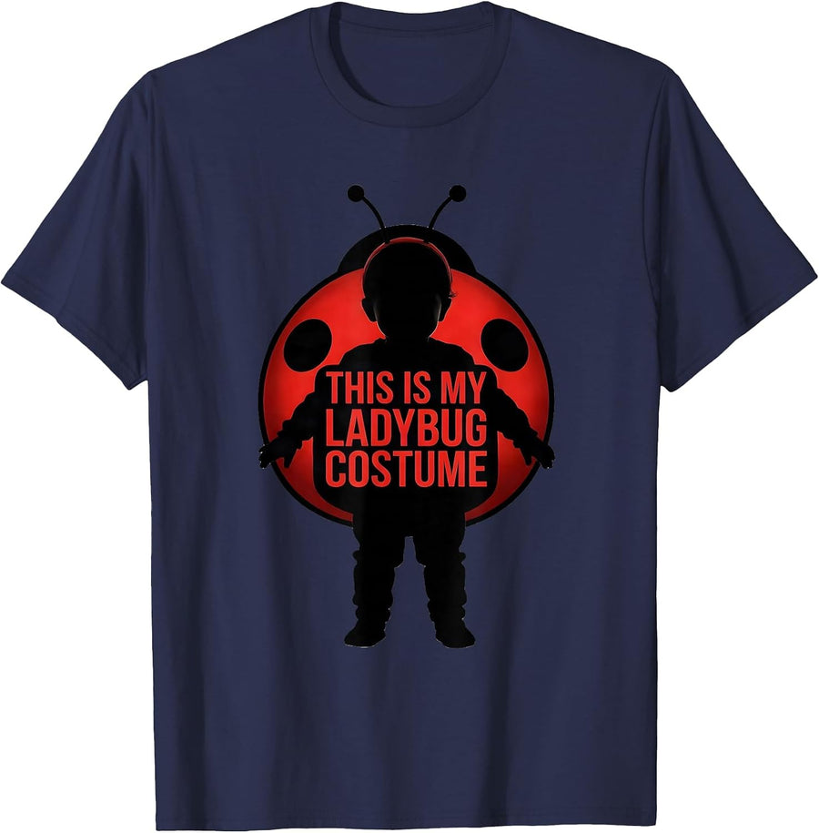 This Is My Ladybug Costume Cute Halloween Ladybug Squad T-Shirt - Navy Blue