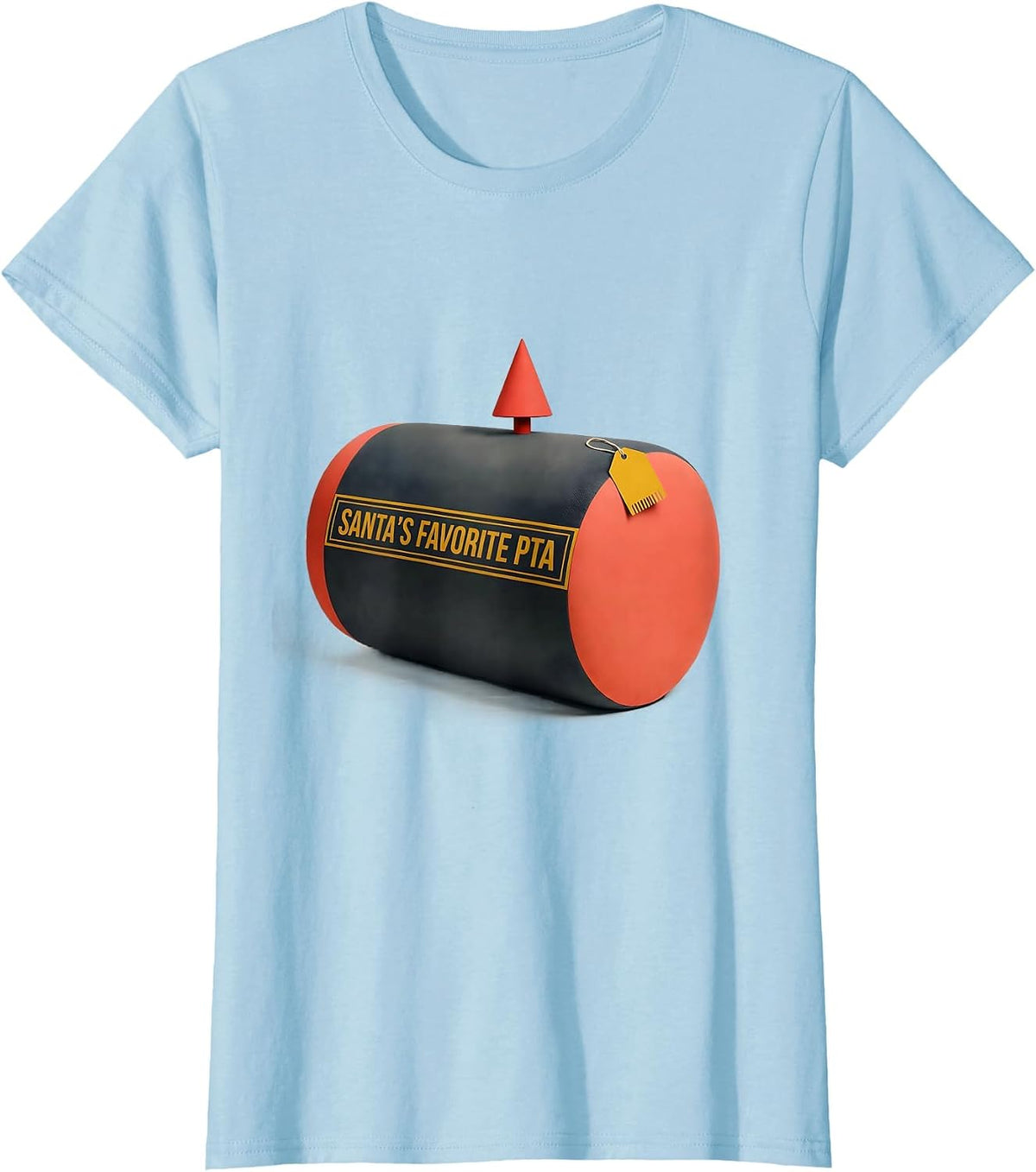 Santa's Favorite PTA Midcentury Modern Therapy Team T-Shirt - Baby Blue