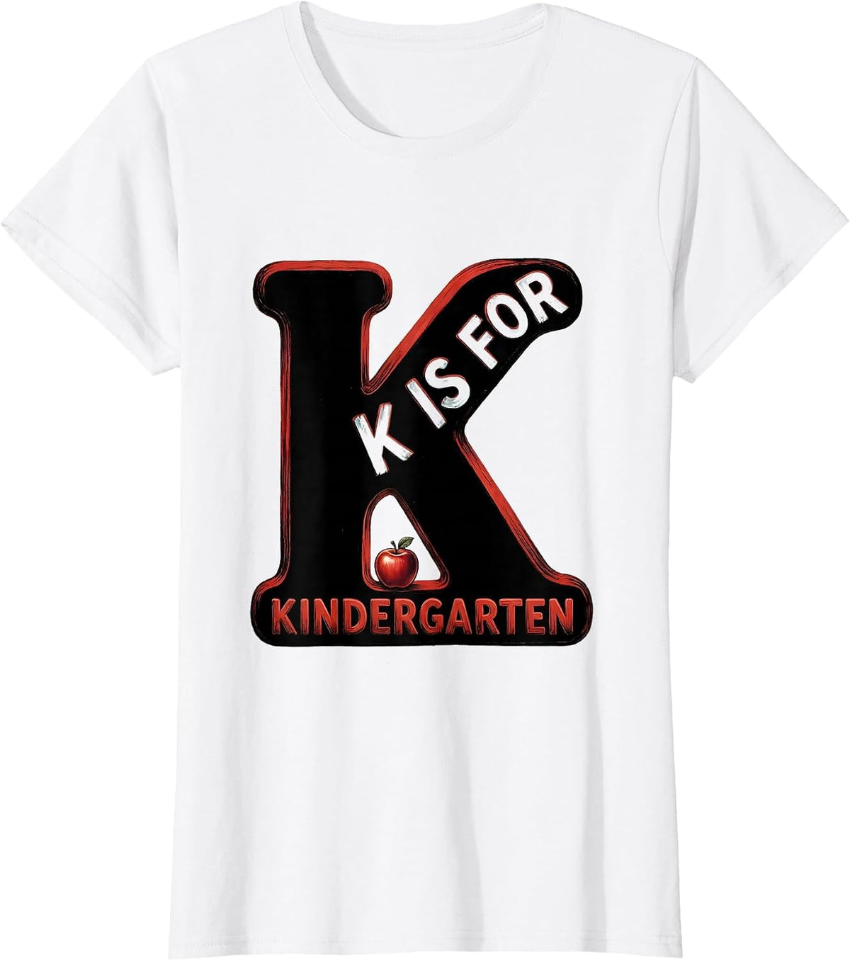 K Is For Kindergarten Teacher Cheerful Back To School Pride T-Shirt - White