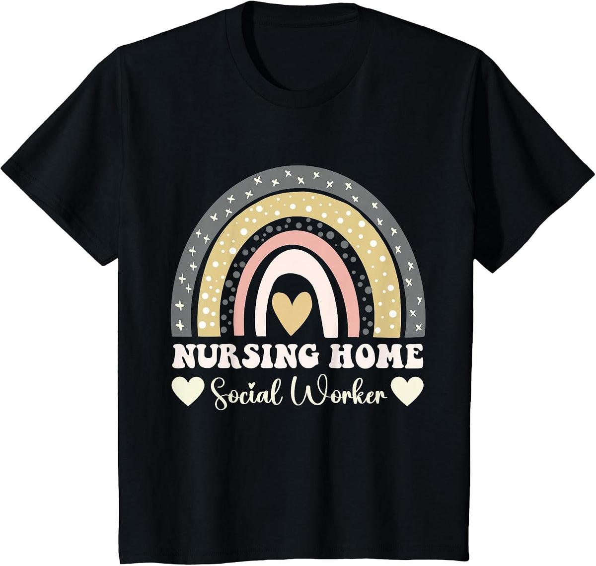 Nursing Home Social Worker T-Shirt - Black