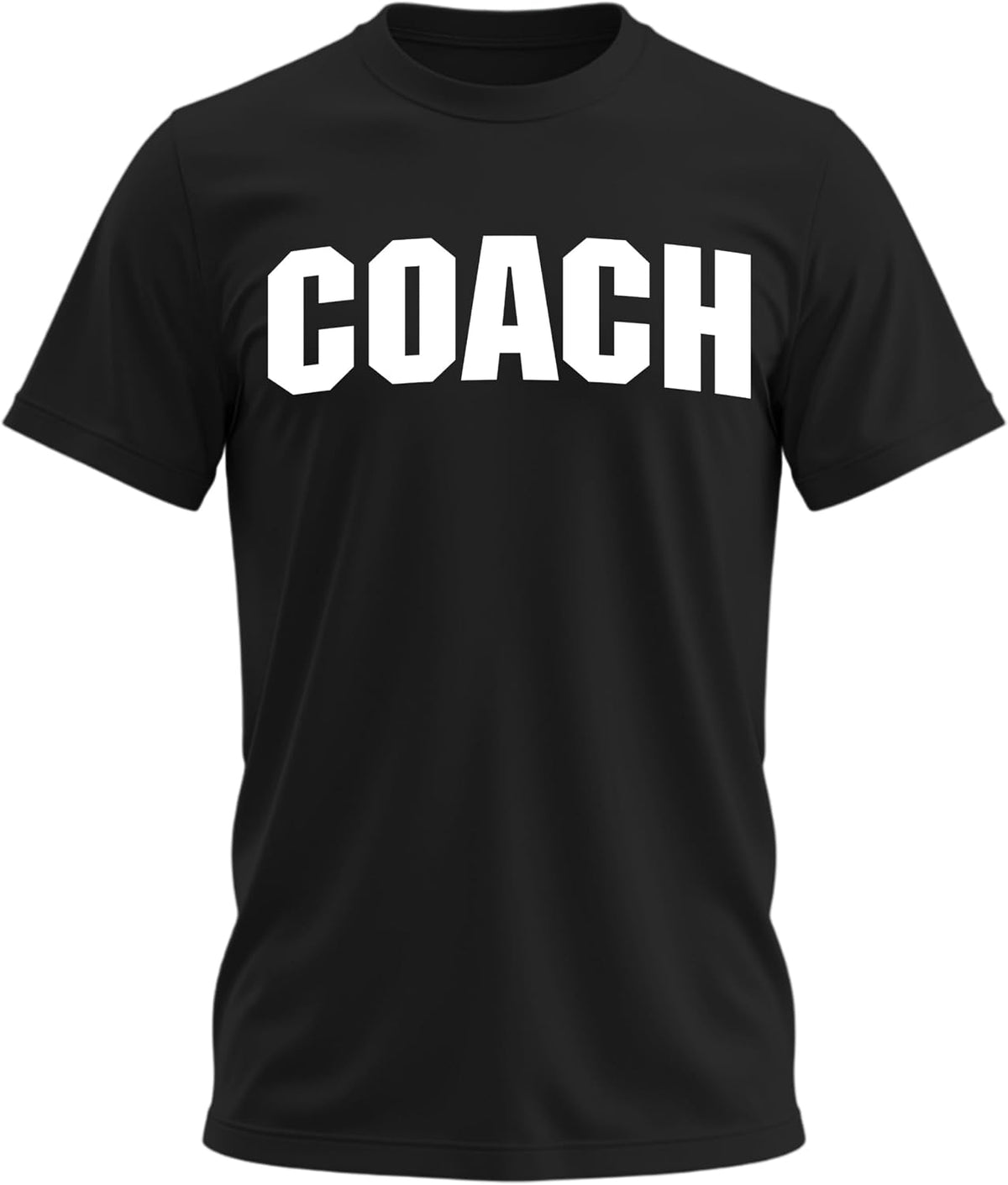 Coaching Fitness Trainer Athletic Team Graphic T-Shirt for Men and Women - Black