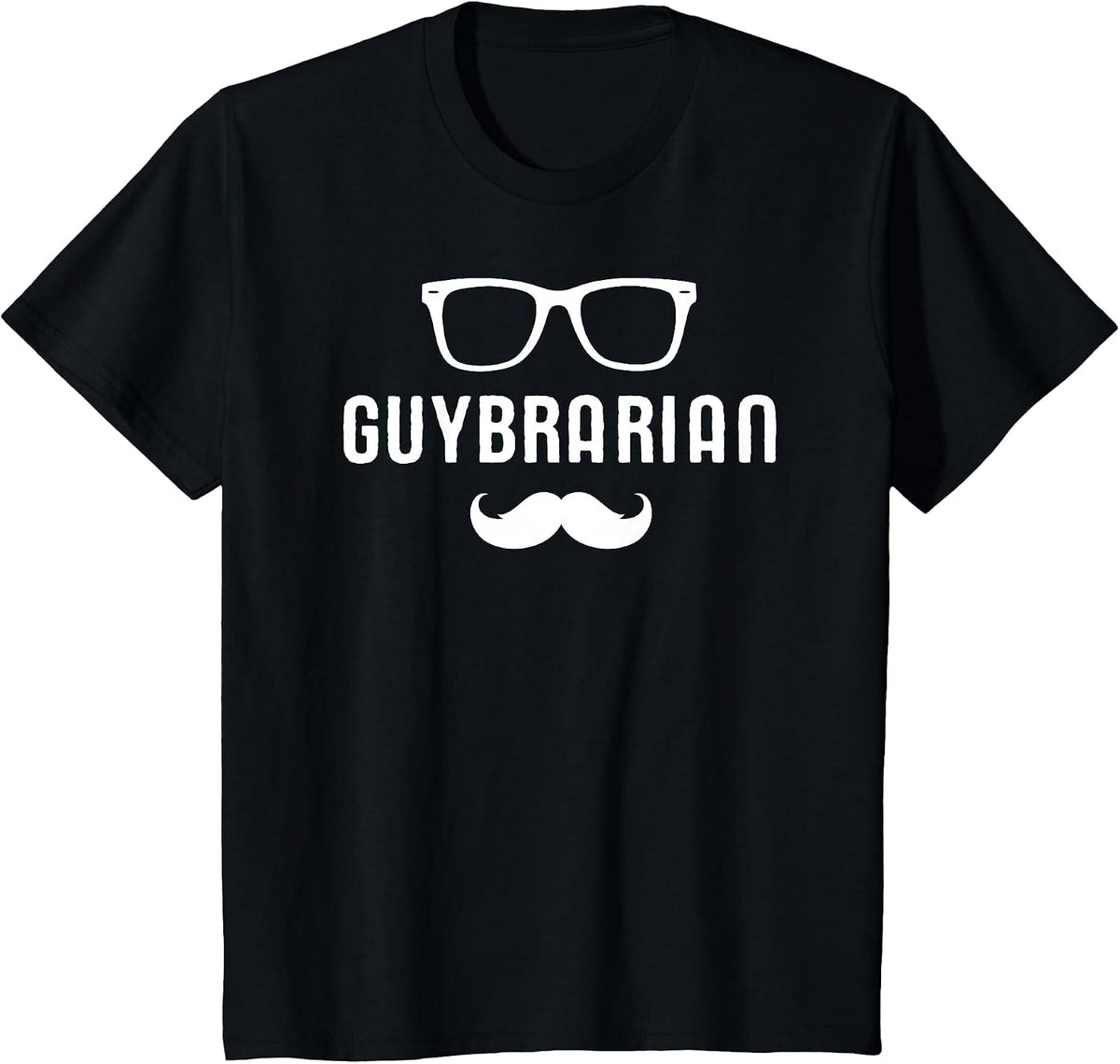 Guybrarian Men's Funny Librarian T Shirt T-Shirt - Black