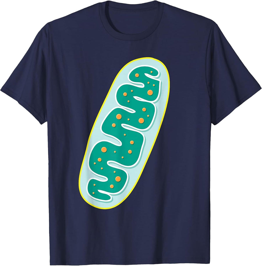 DIY Mitochondria Costume Funny Biology Teacher Halloween T-Shirt - Navy Blue