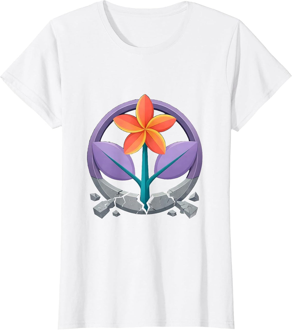 Autism Awareness Seedling Bloom Growth Art T-Shirt - White