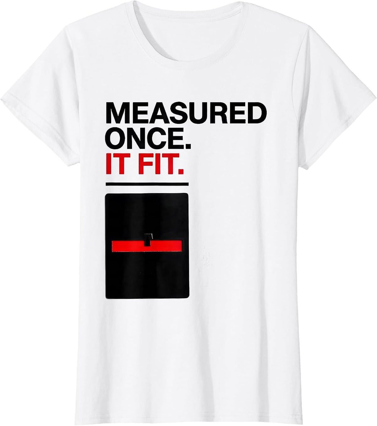 Women's Measured Once It Fit Swiss International Machinist T-Shirt - White