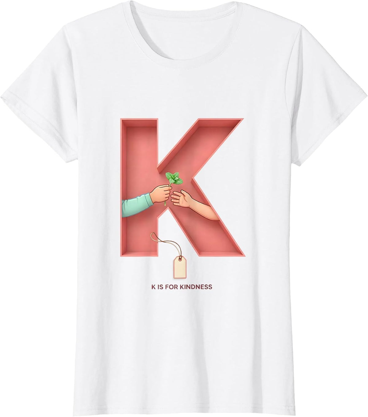 K Is For Kindness Kindergarten Teacher Back to School T-Shirt - White