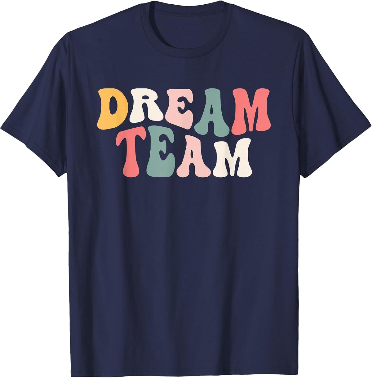 Last Day of School Back to School Dream Team Teacher Kids T-Shirt - Navy Blue