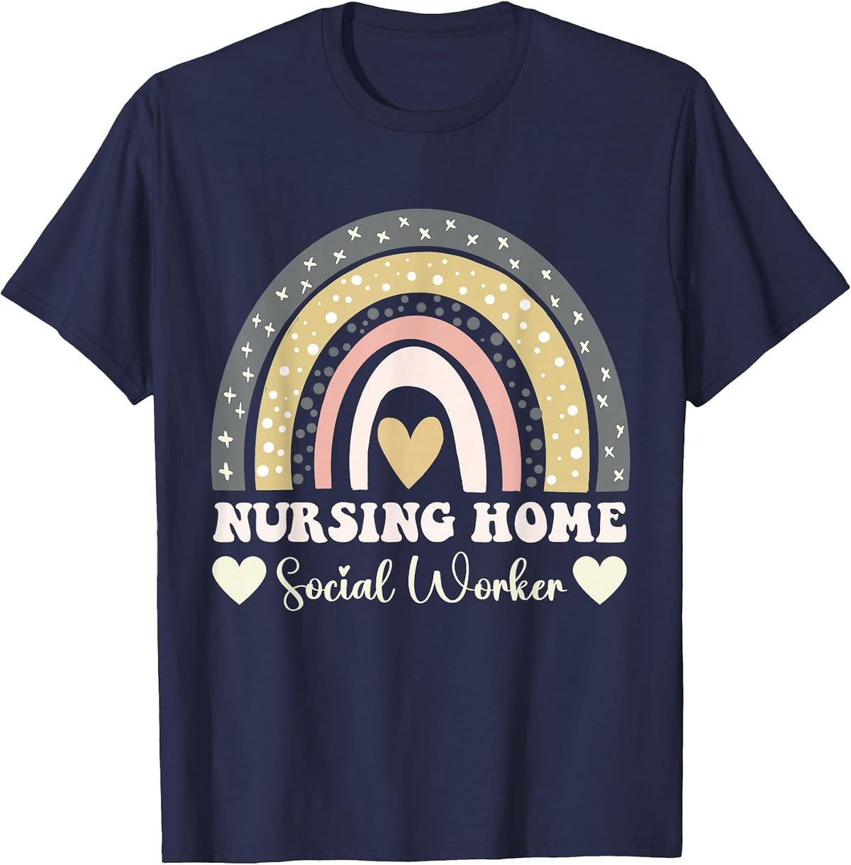 Nursing Home Social Worker T-Shirt - Navy Blue
