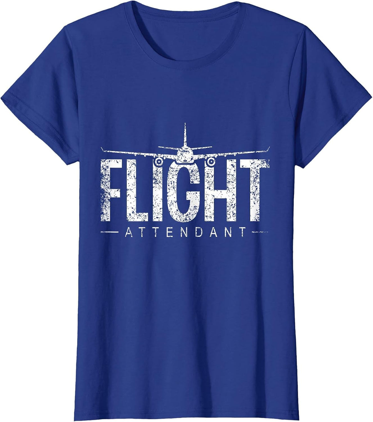 Flight Attendant Cabin Crew Stewardess Flight Attendant T-Shirt - Royal Blue