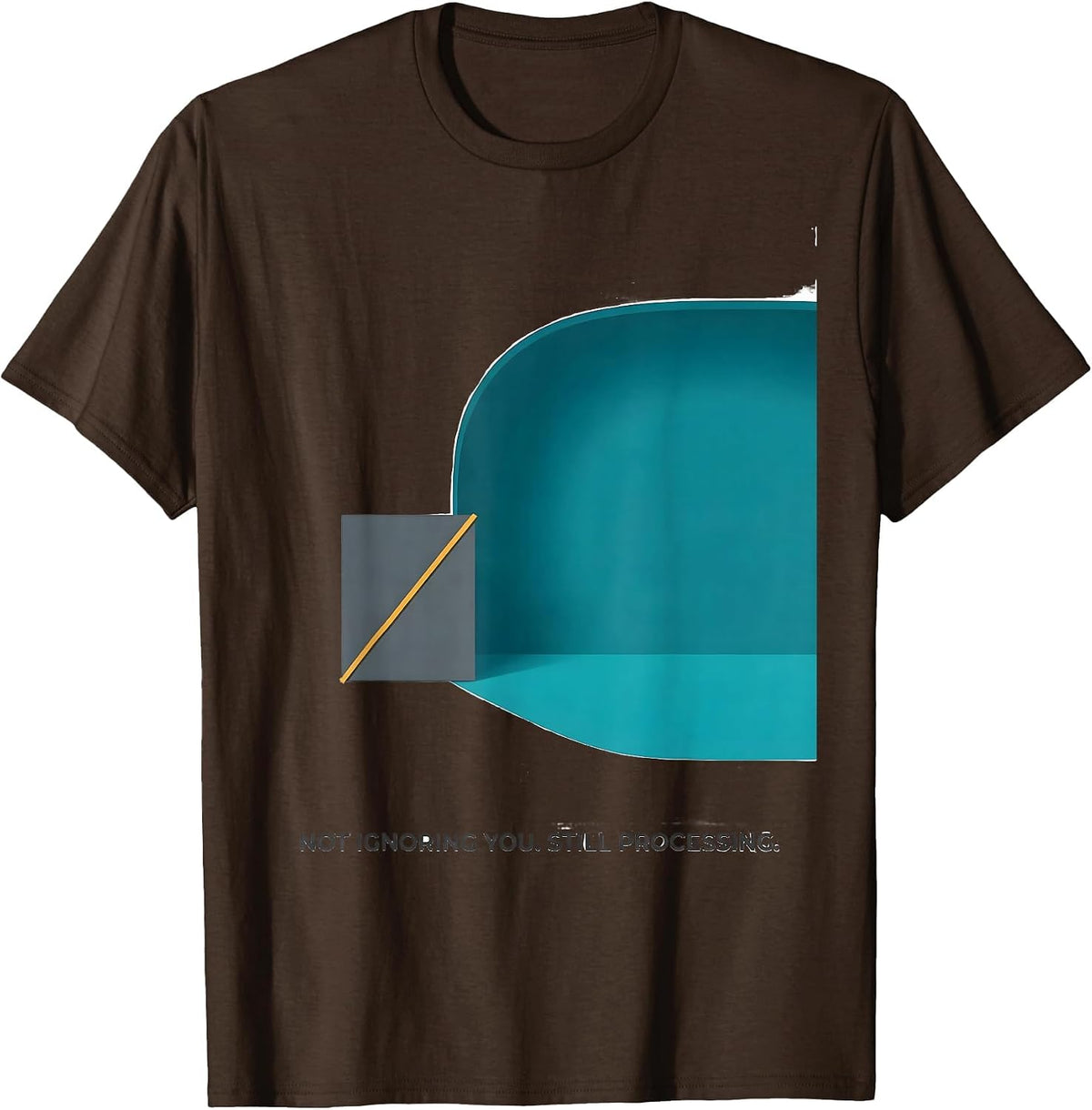 Not Ignoring You Still Processing Special Education Teacher T-Shirt - Brown