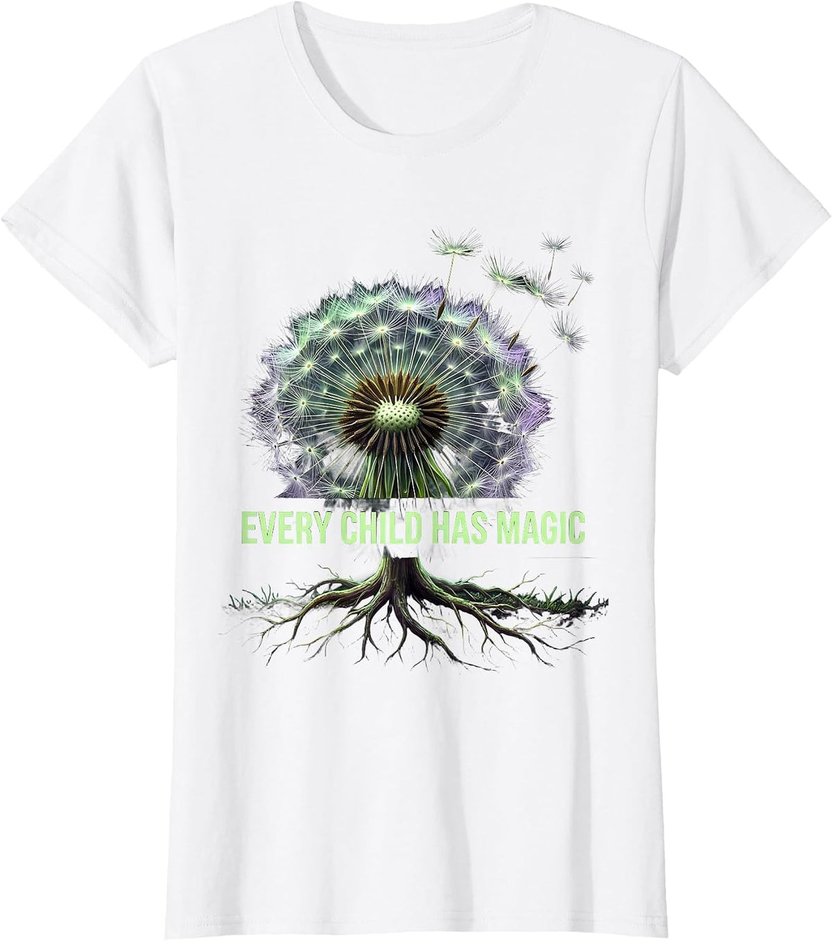 Women's Every Child Has Magic Special Education Design T-Shirt - White