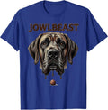 JOWLBEAST Funny Great Dane Dog Lover Breed Humor T-Shirt - Royal Blue