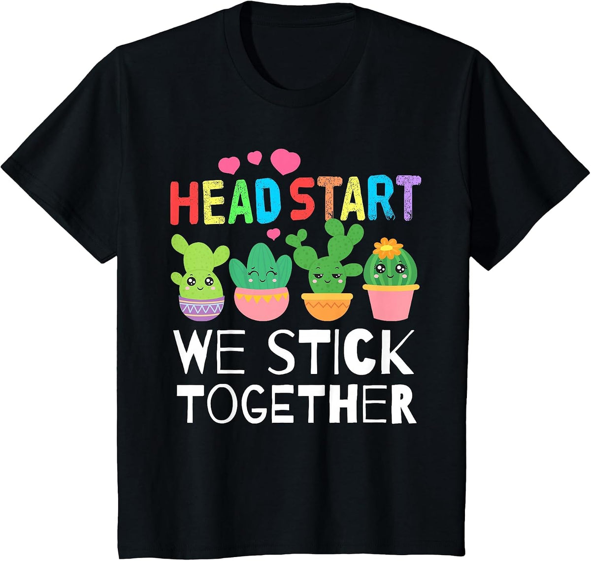 Teacher Early Childhood Education Preschool Head Start Crew T-Shirt - Black