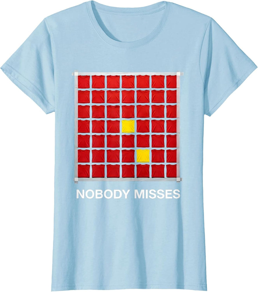 Women's Nobody Misses Bauhaus Modernist PE Teacher Appreciation T-Shirt - Baby Blue