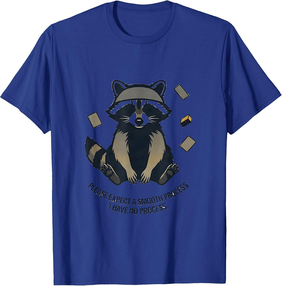 Please Expect A Smooth Process I Have No Process Funny T-Shirt - Royal Blue