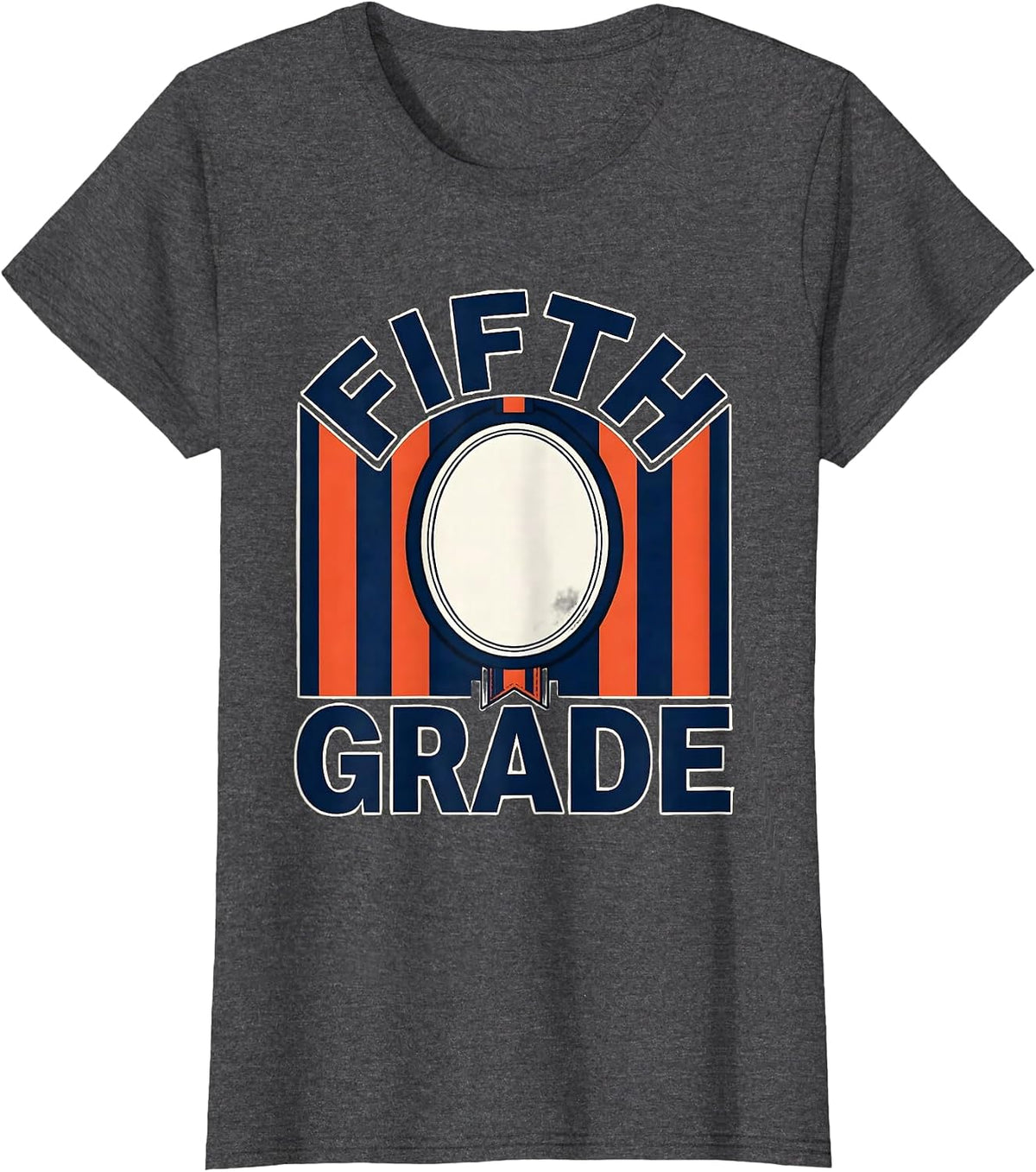 Women's Fifth Grade Preppy Back To School Teacher Girls T-Shirt - Dark Heather Grey