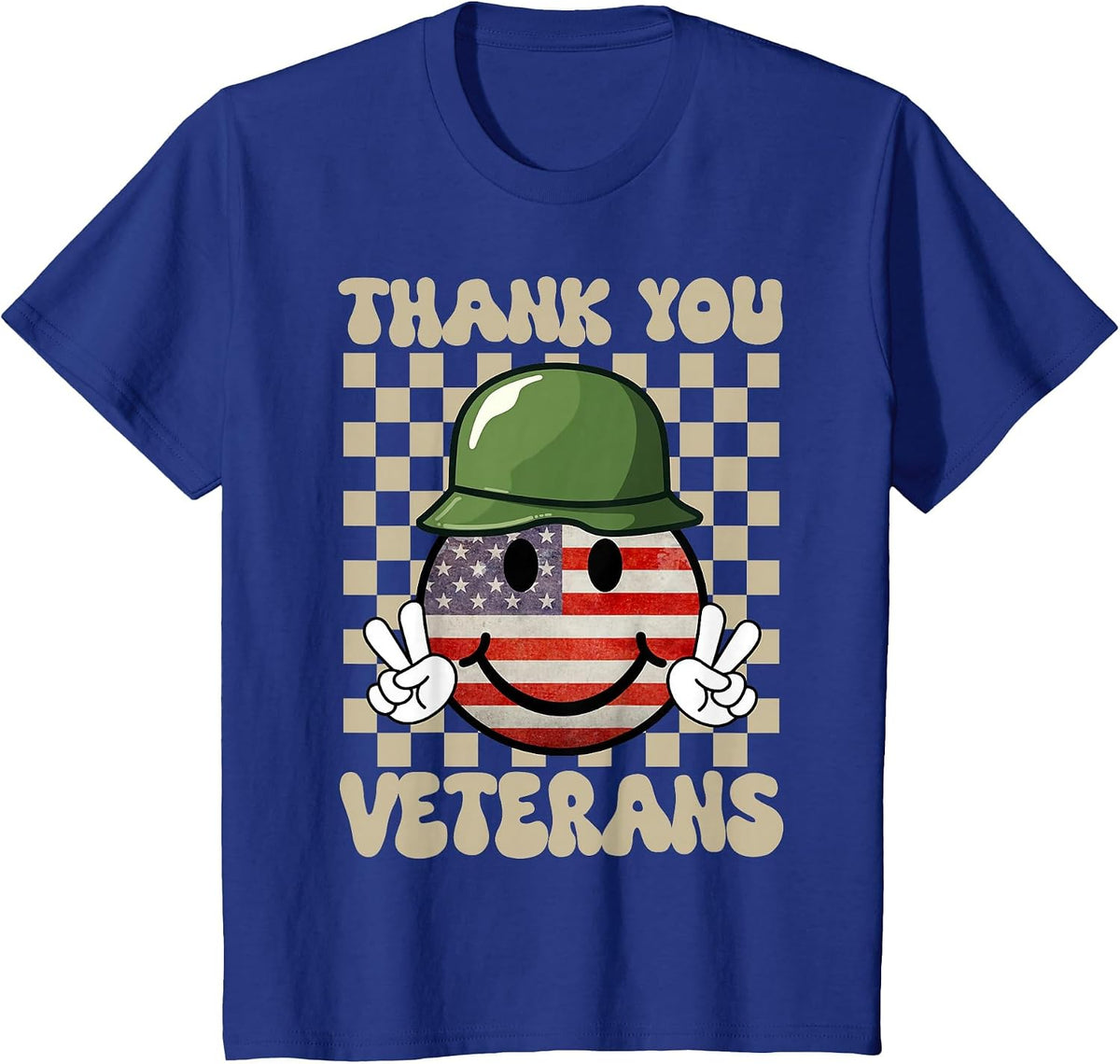 Day Memorial Day Partiotic T-Shirt - Royal Blue