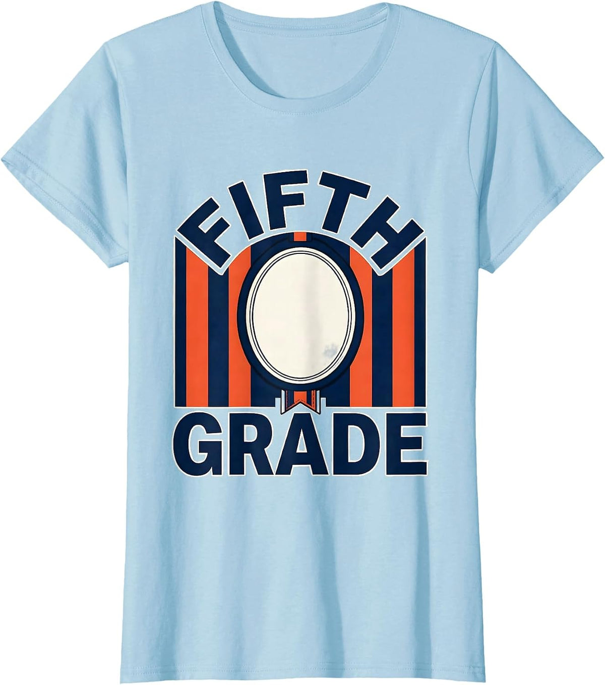 Women's Fifth Grade Preppy Back To School Teacher Girls T-Shirt - Baby Blue
