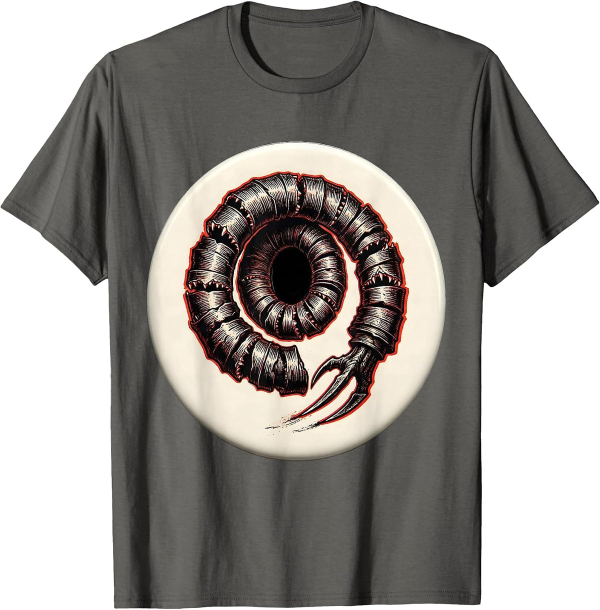 Men's Sealed Noodle Ferret Lover Parody Humor T-Shirt - Asphalt Grey