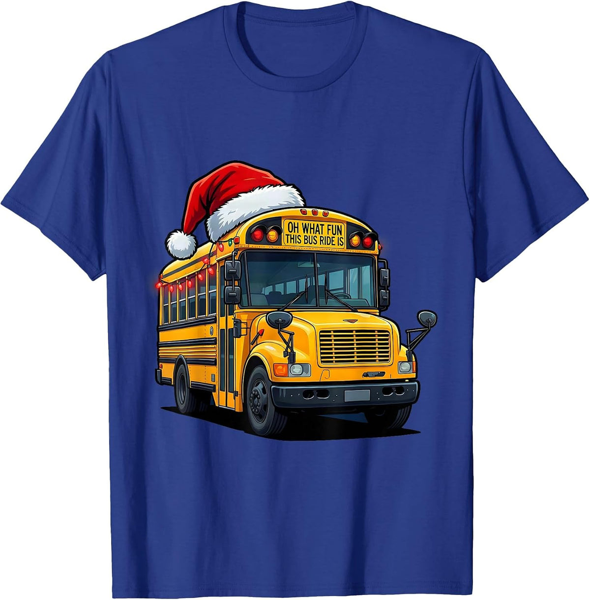 Oh What Fun This Bus Ride Is Funny School Bus Driver T-Shirt - Royal Blue