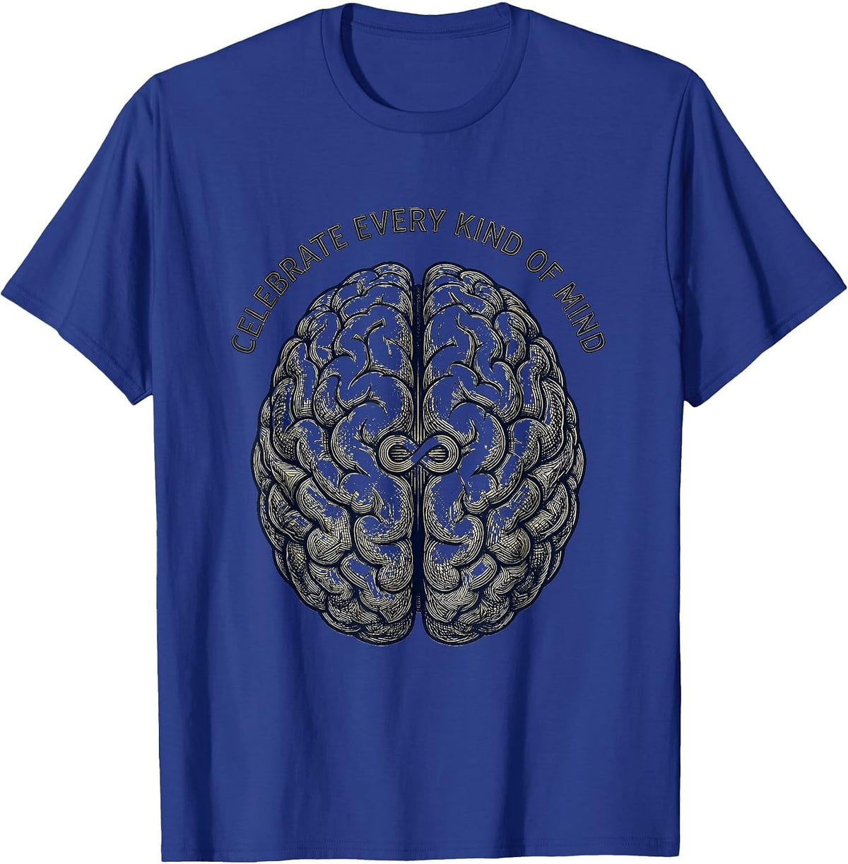 Men's Celebrate Every Kind of Mind Autism Awareness T-Shirt - Royal Blue