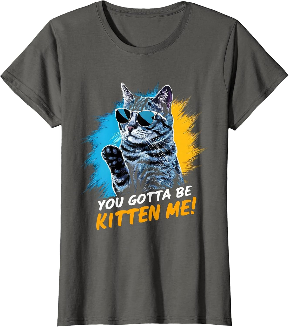 You Gotta Be Kitten Me! Cat Lover Cat Owner T-Shirt - Asphalt Grey
