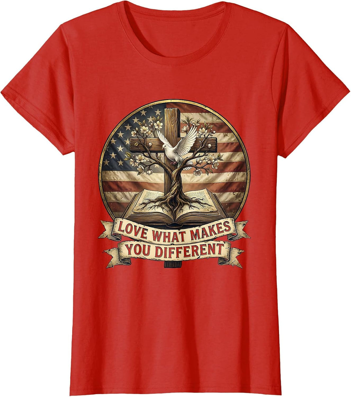 Women's Love What Makes You Different Special Ed Teacher T-Shirt - Red