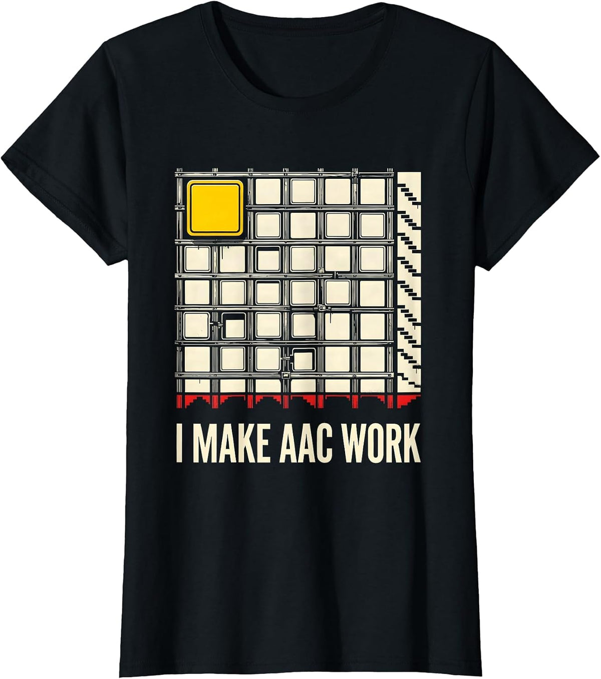 Women's I Make AAC Work Funny Special Education Teacher Sped Aide T-Shirt - Black
