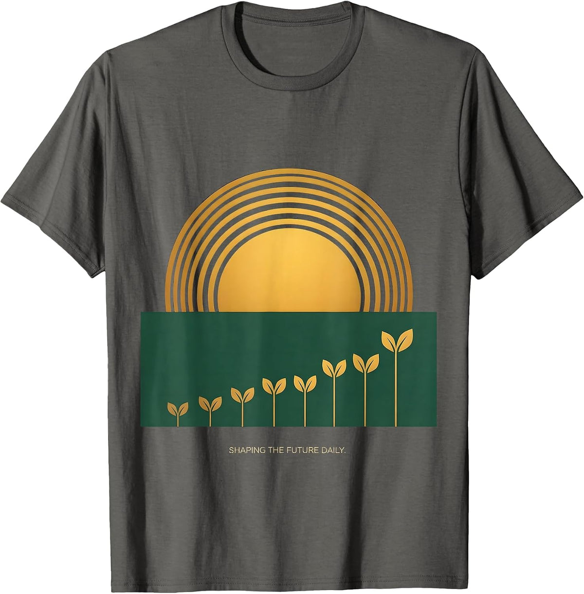 Shaping The Future Daily Kindergarten Teacher T-Shirt - Asphalt Grey