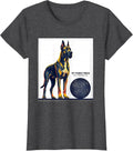 Women's My Finest Piece Has A Wagging Tail Artistic Great Dane Breed T-Shirt - Dark Heather Grey