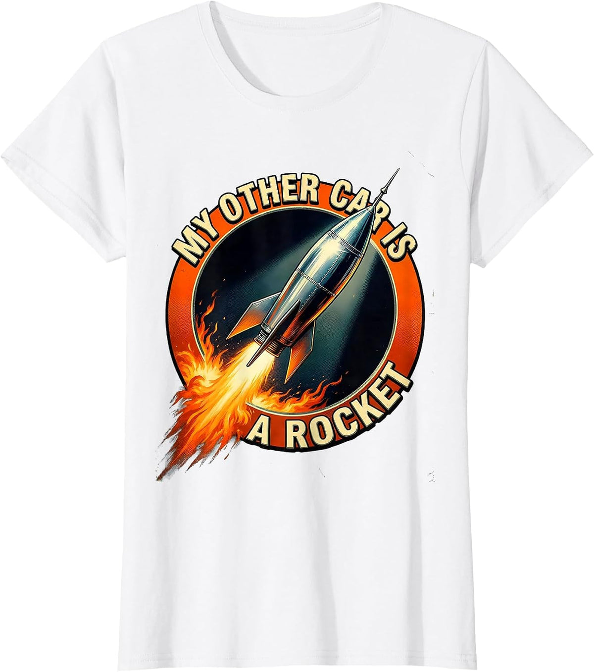 My Other Car Is A Rocket Science Space Design T-Shirt - White