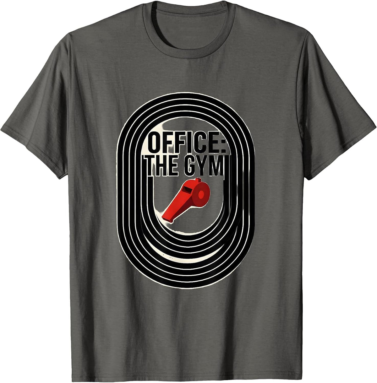 Men's Office The Gym Bauhaus Modernist PE Teacher Back To School T-Shirt - Asphalt Grey