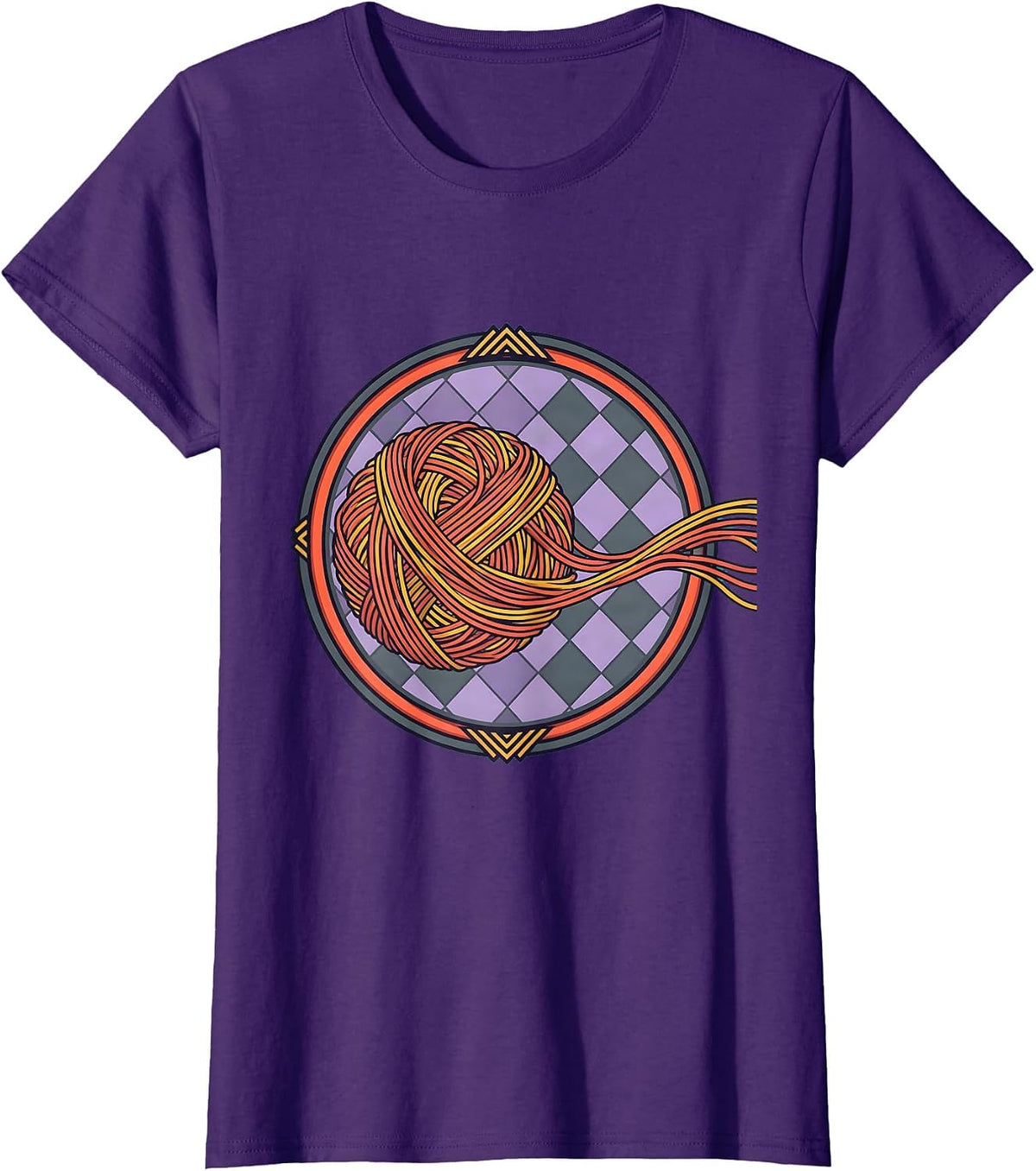 Women's Special Education Yarn Transformation Graphic Tee T-Shirt - Purple