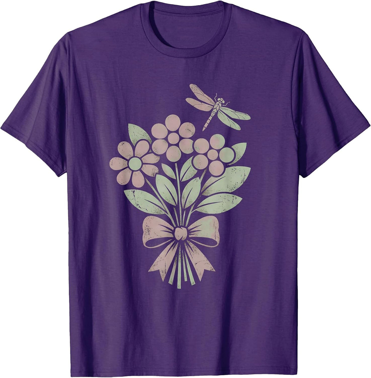 Men's Weightless Woman Floating in Deep Space Design T-Shirt - Purple