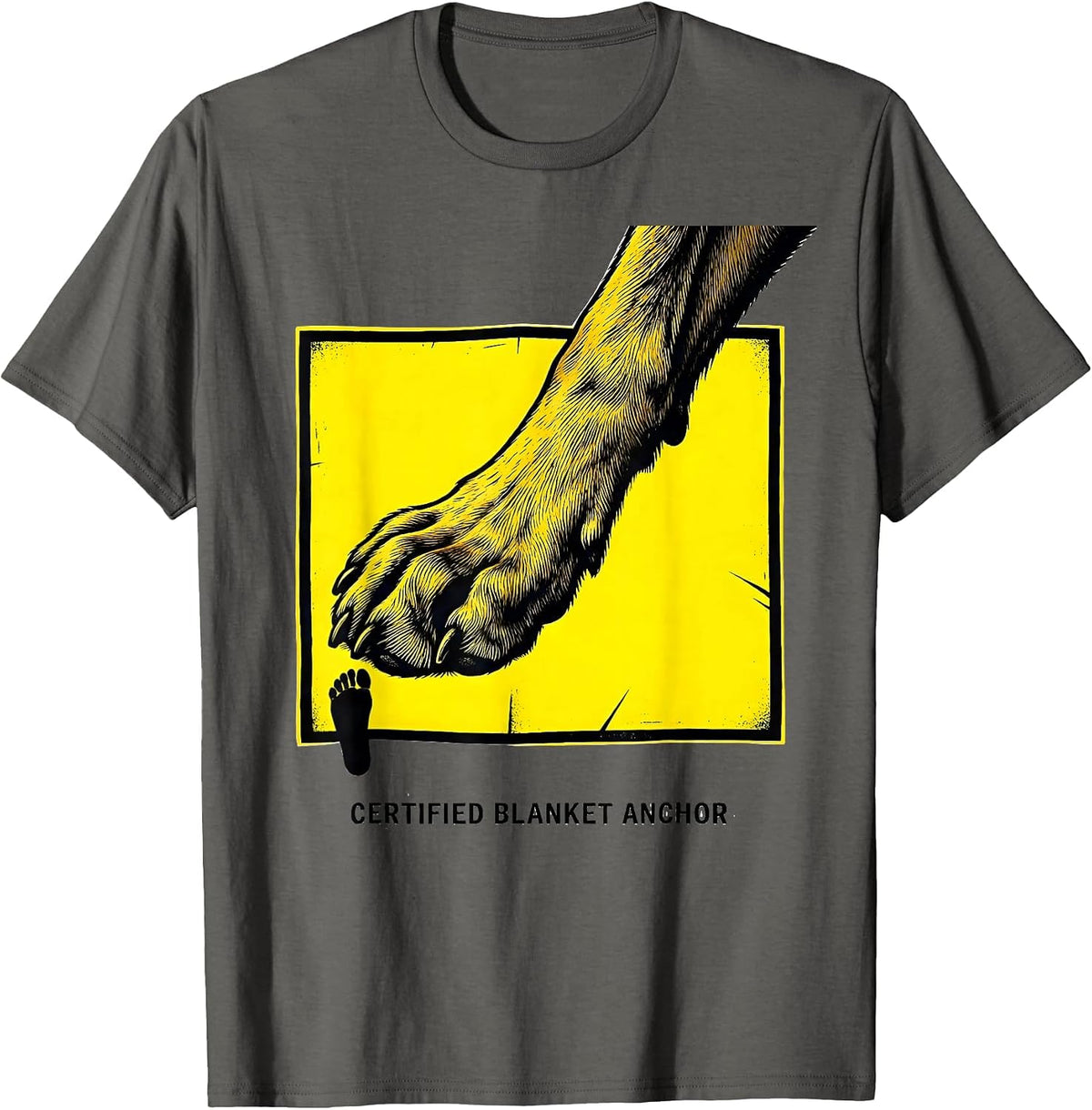 Men's Certified Blanket Anchor Funny Great Dane Owner Dog Mom Dog T-Shirt - Asphalt Grey