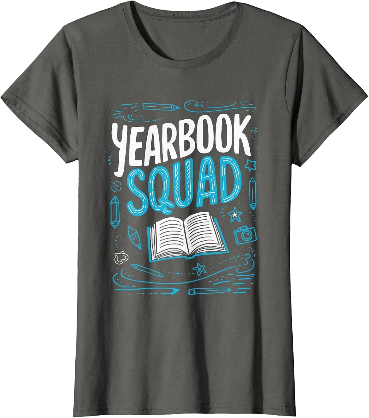 Yearbook Squad T-Shirt - Asphalt Grey