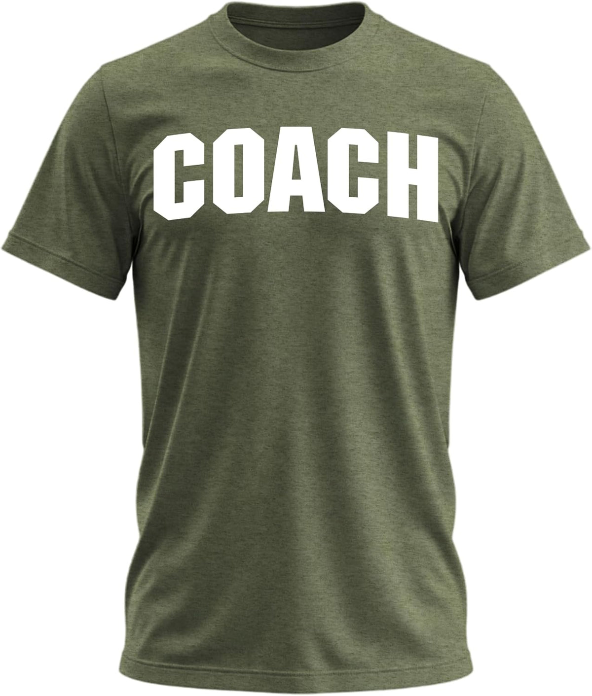 Coaching Fitness Trainer Athletic Team Graphic T-Shirt for Men and Women - Green Heather