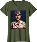 Labor Day Lab Coat Scientist Illustration T-Shirt, Women, Olive Green, Small - As Pictured