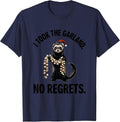 I Took The Garland No Regrets Funny Ferret Lover Christmas T-Shirt - Navy Blue