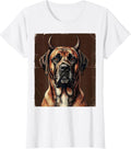 Women's Great Dane Devil Halloween Costume Graphic T-Shirt - White
