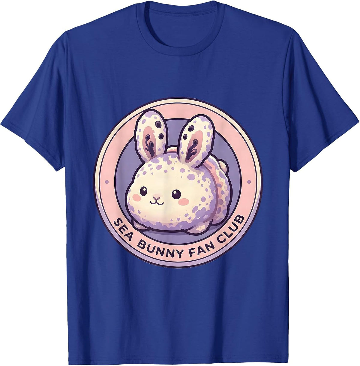 Sea Bunny Fan Club Cute Kawaii Sea Slug Biologist Souvenir T-Shirt - Royal Blue