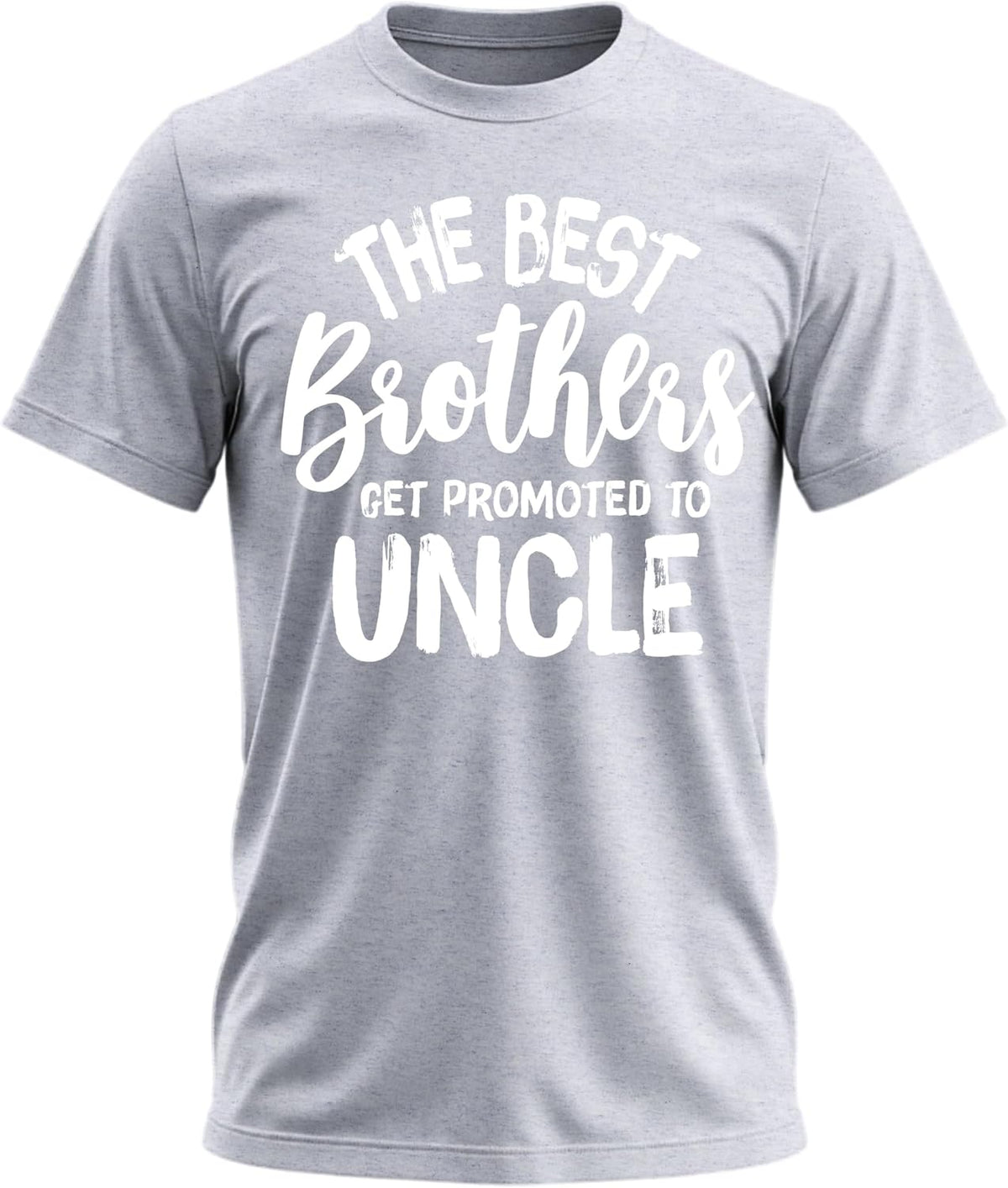 Awesome Uncle Looks Like Mens Funny Best Uncle Tee Shirt - Promoted to Uncle Grey Heather