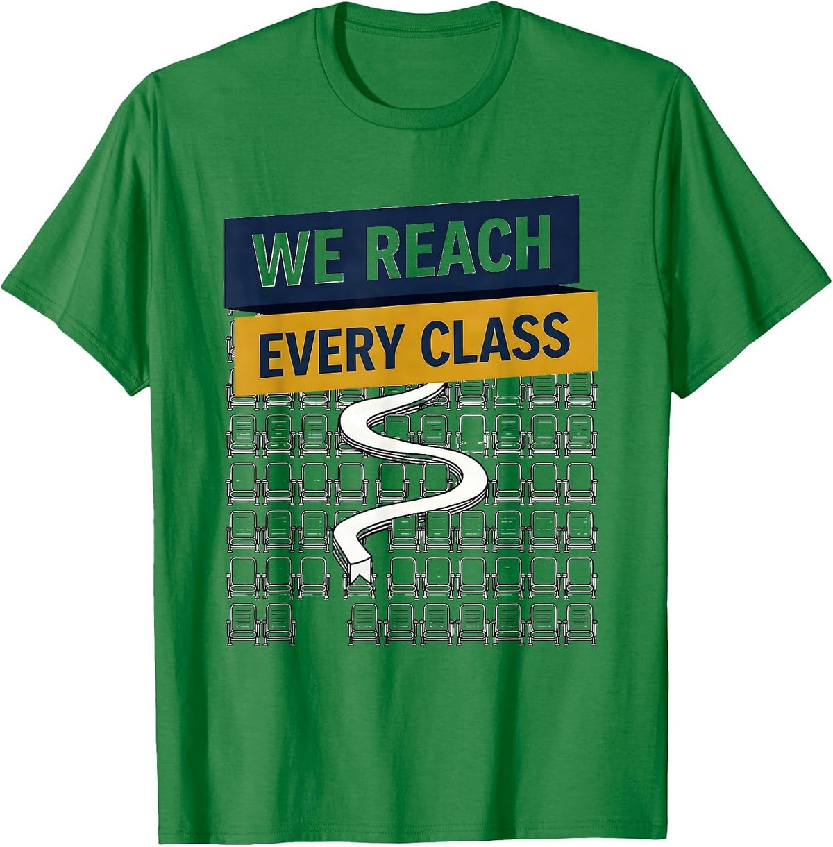 Men's We Reach Every Class Specials Squad Art Music PE Tech T-Shirt - Kelly Green