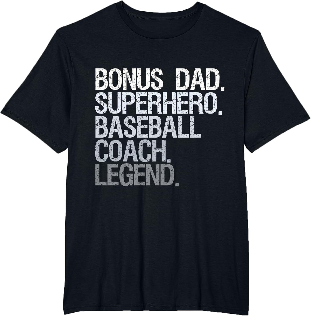 Bonus dad Baseball Coach T-Shirt - Black