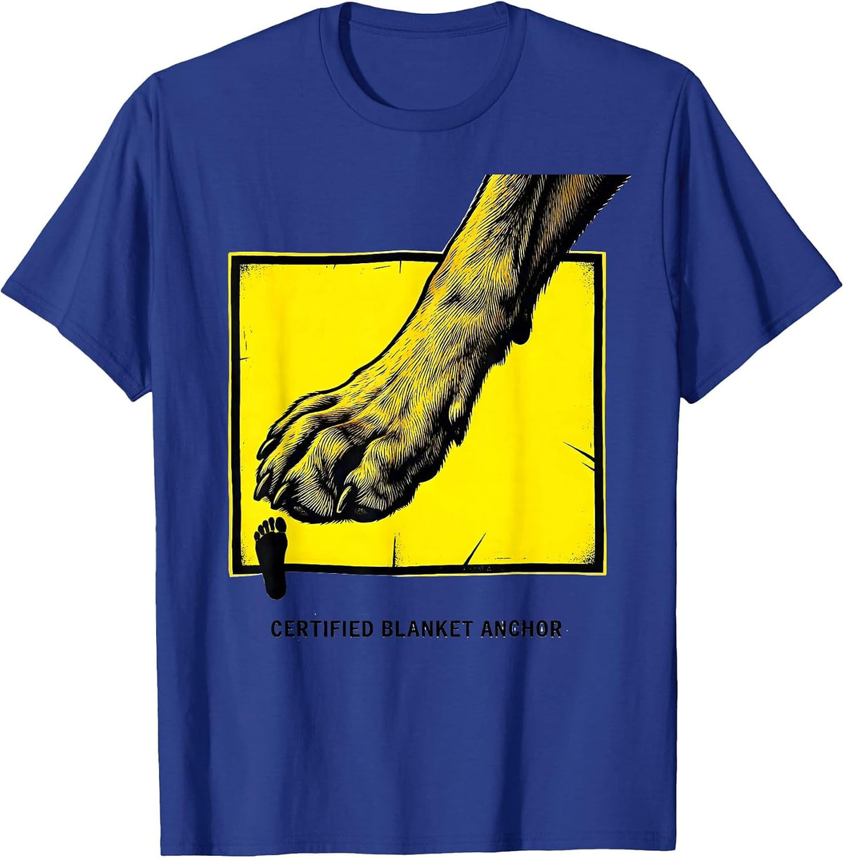 Men's Certified Blanket Anchor Funny Great Dane Owner Dog Mom Dog T-Shirt - Royal Blue