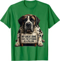 Men's My Great Dane Uses The Ottoman As A Pillow Funny T-Shirt - Kelly Green