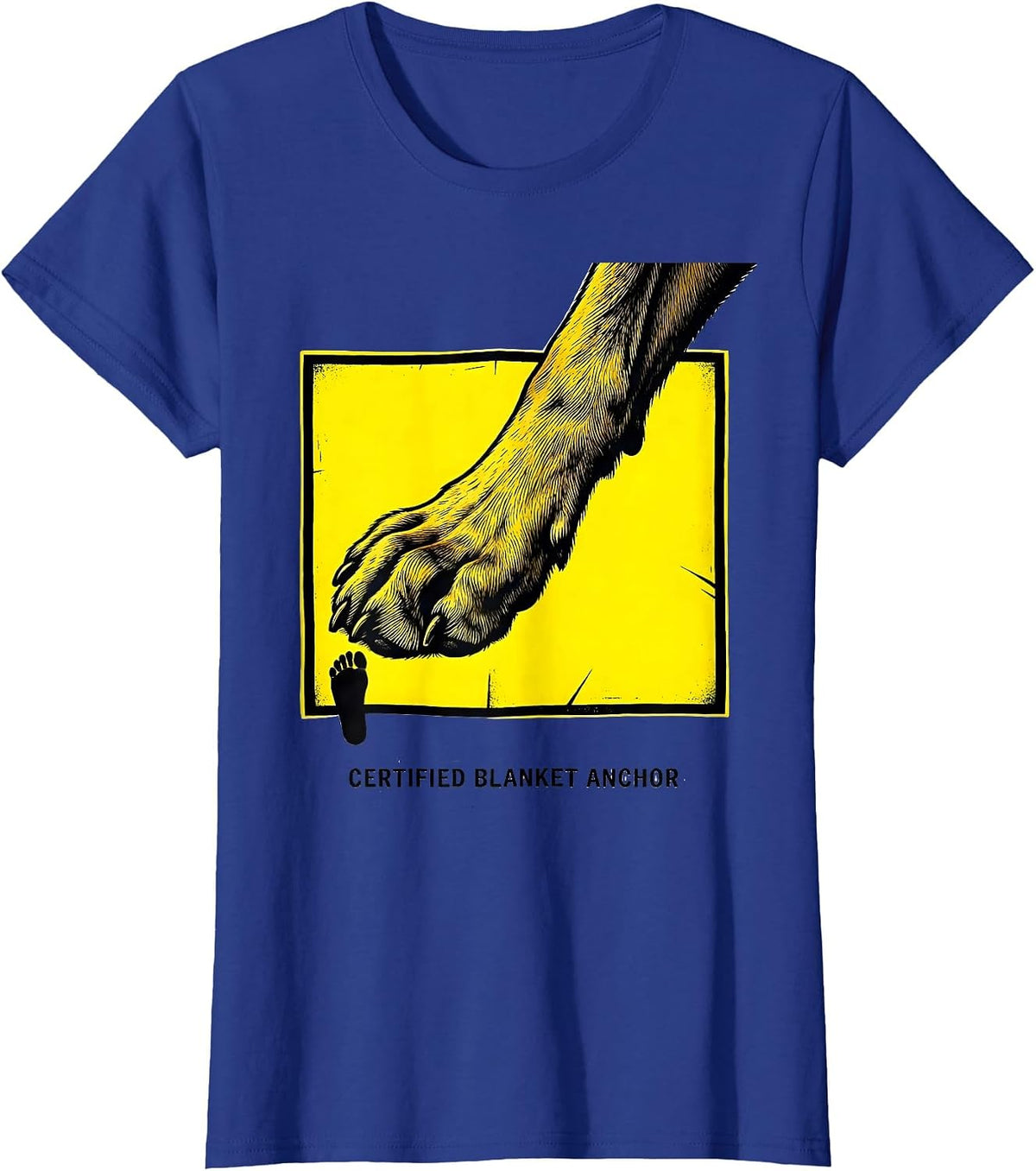 Women's Certified Blanket Anchor Funny Great Dane Owner Dog Mom Dog T-Shirt - Royal Blue