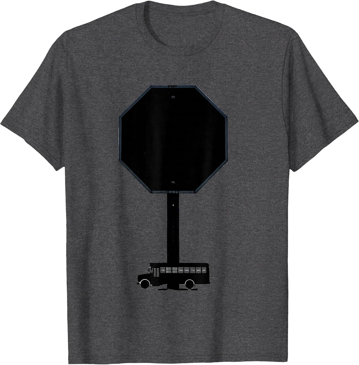 Men's Monumental Stop-Arm School Bus Driver Funny T-Shirt - Dark Heather Grey